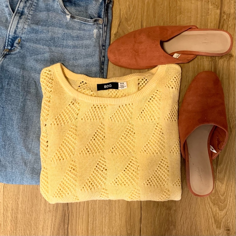 Yellow sweater from Urban Outfitters